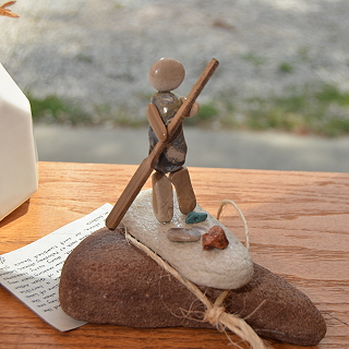 Mary Balleach - Dune People Stone & Beach Glass Sculptures